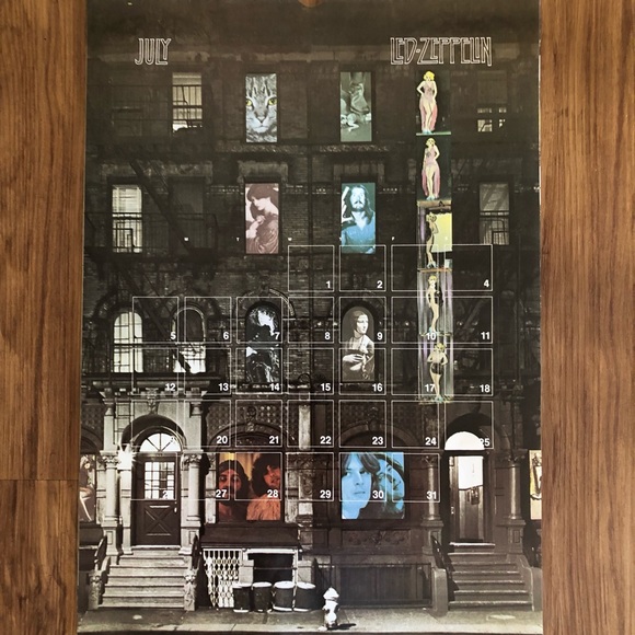 Vintage 1987 Led Zeppelin Calendar - Picture 11 of 16